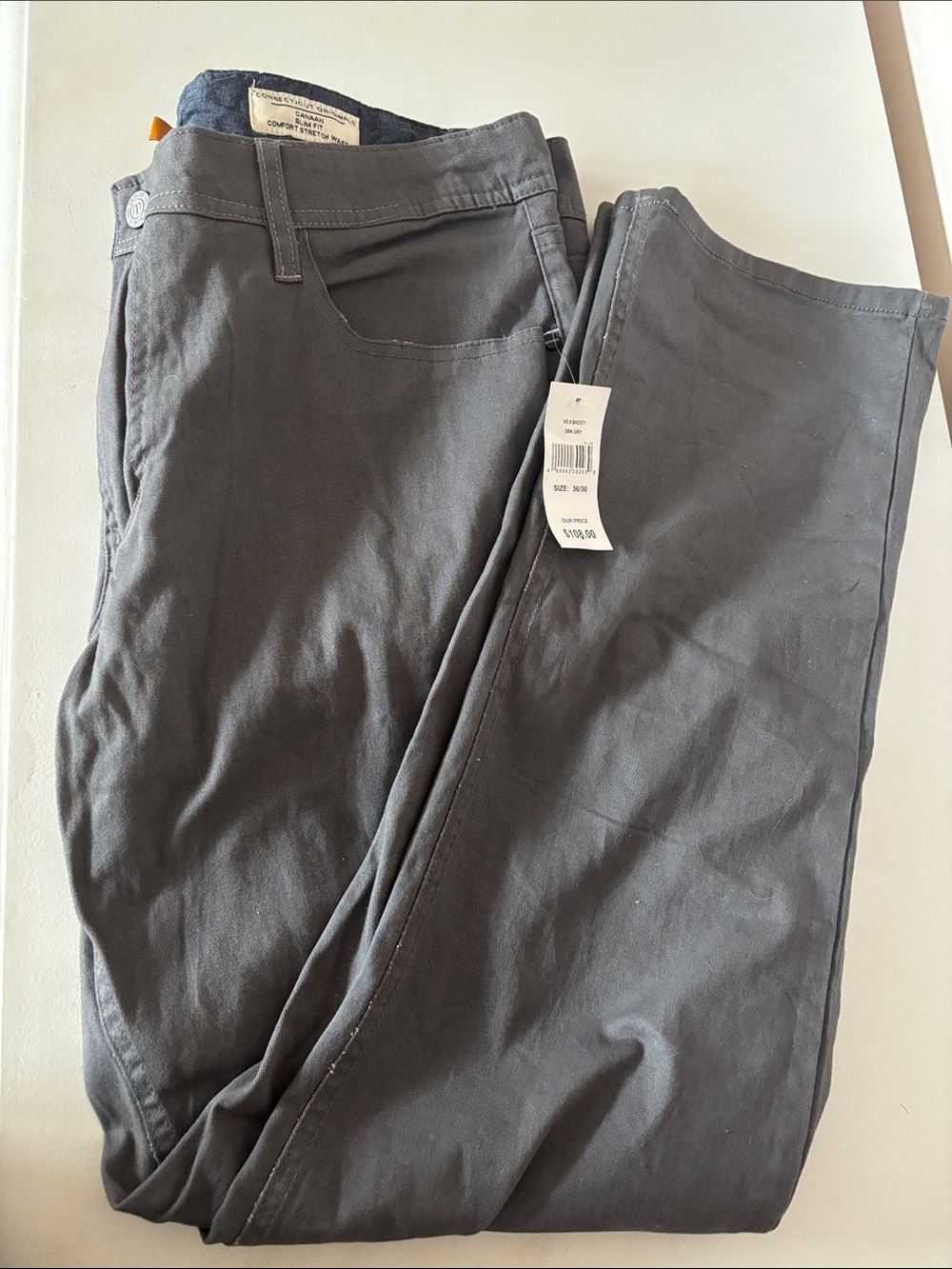 Tailor Vintage Gray Straight-Leg Pants